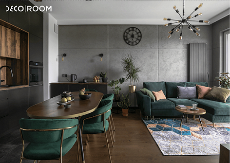 Salon w&nbsp;stylu vintage - aranżacje
